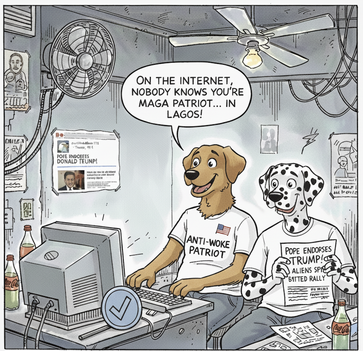 On the Internet No One Knows You’re a “MAGA patriot” in Lagos